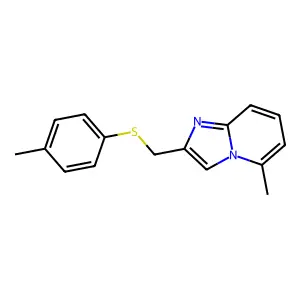 5-Methyl-2-((p-tolylthio)methyl)imidazo[1,2-a]pyridine structure