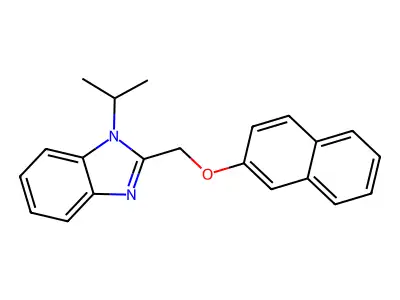 2-(Naphthalen-2-yloxymethyl)-1-propan-2-ylbenzimidazole structure