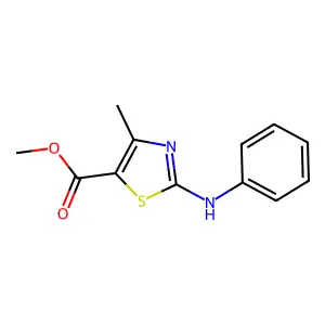 Methyl 2-anilino-4-methyl-1,3-thiazole-5-carboxylate structure