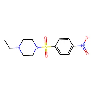 1-Ethyl-4-(4-nitrophenyl)sulfonylpiperazine structure