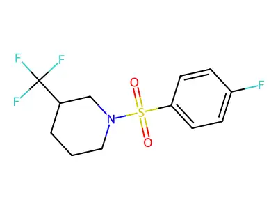1-(4-Fluorobenzenesulfonyl)-3-(trifluoromethyl)piperidine structure