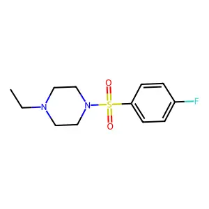 1-Ethyl-4-((4-fluorophenyl)sulfonyl)piperazine structure