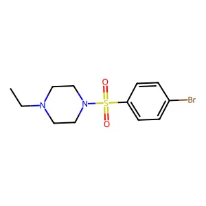 1-((4-Bromophenyl)sulfonyl)-4-ethylpiperazine structure