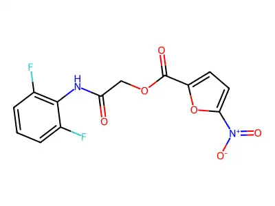 2-[(2,6-Difluorophenyl)amino]-2-oxoethyl 5-nitro-2-furancarboxylate structure