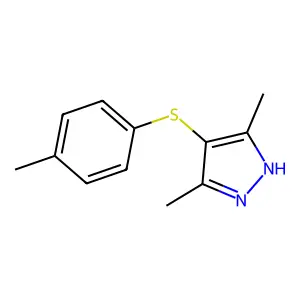 3,5-Dimethyl-4-P-tolylsulfanyl-1H-pyrazole structure