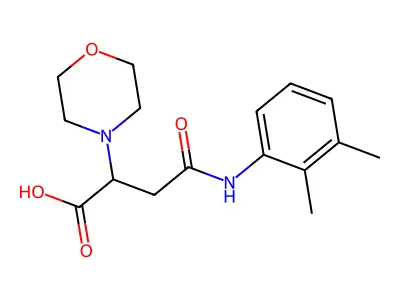 4-((2,3-Dimethylphenyl)amino)-2-morpholino-4-oxobutanoic acid structure