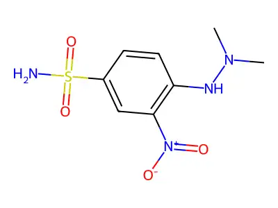 4-(2,2-Dimethylhydrazino)-3-nitrobenzenesulfonamide structure