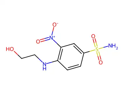 4-[(2-Hydroxyethyl)amino]-3-nitrobenzenesulfonamide structure