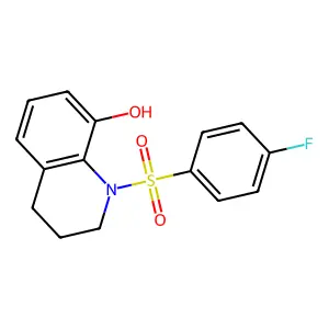 1-(4-Fluoro-benzenesulfonyl)-1,2,3,4-tetrahydro-quinolin-8-ol structure
