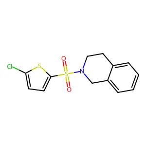 2-[(5-Chlorothiophen-2-yl)sulfonyl]-1,2,3,4-tetrahydroisoquinoline structure