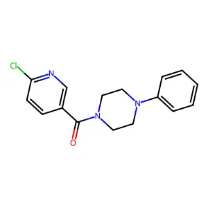(6-Chloropyridin-3-yl)(4-phenylpiperazin-1-yl)methanone structure