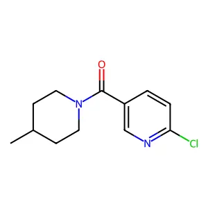 2-Chloro-5-(4-methylpiperidine-1-carbonyl)pyridine structure