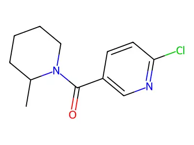 (6-Chloropyridin-3-yl)(2-methylpiperidin-1-yl)methanone structure