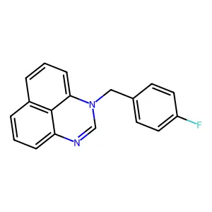 1-[(4-Fluorophenyl)methyl]perimidine structure