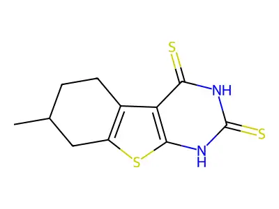 11-Methyl-8-thia-4,6-diazatricyclo[7.4.0.0,2,7]trideca-1(9),2,4,6-tetraene-3,5-dithiol structure