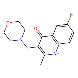 6-bromo-2-methyl-3-(morpholin-4-ylmethyl)-1H-quinolin-4-one structure
