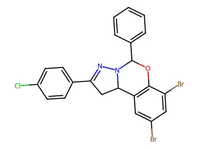 C22H15Br2ClN2O structure
