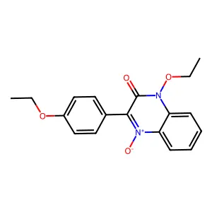 1-Ethoxy-3-(4-ethoxyphenyl)-4-oxidoquinoxalin-4-ium-2-one structure