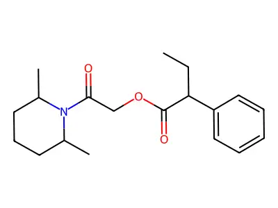 [2-(2,6-Dimethylpiperidin-1-yl)-2-oxoethyl] 2-phenylbutanoate structure