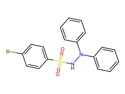 4-bromo-N',N'-diphenylbenzenesulfonohydrazide structure