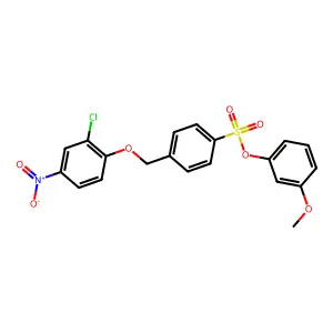3-Methoxyphenyl 4-[(2-chloro-4-nitrophenoxy)methyl]benzene-1-sulfonate structure