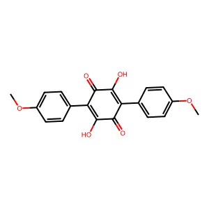 2,5-Cyclohexadiene-1,4-dione, 2,5-dihydroxy-3,6-bis(4-methoxyphenyl)- structure