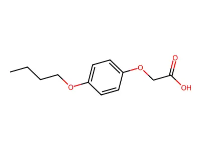 (4-Butoxyphenoxy)acetic acid structure