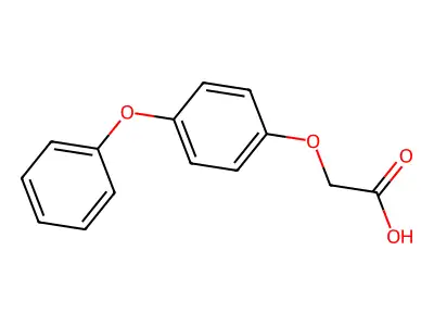 Acetic acid, (4-phenoxyphenoxy)- structure