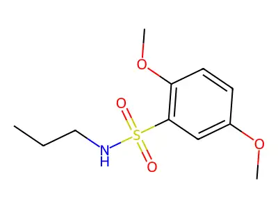 2,5-dimethoxy-N-propylbenzenesulfonamide structure