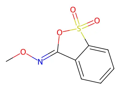 N-methoxy-1,1-dioxo-2,1lambda6-benzoxathiol-3-imine structure