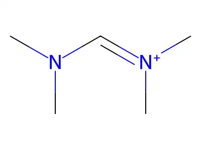 Dimethyl(dimethylaminomethylene)aminium structure