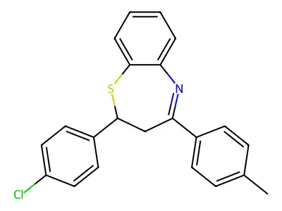 2-(4-Chlorophenyl)-4-(4-methylphenyl)-2,3-dihydro-1,5-benzothiazepine structure