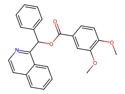 Isoquinolin-1-yl(phenyl)methyl 3,4-dimethoxybenzoate structure