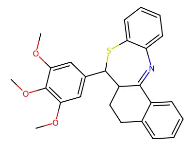 7-(3,4,5-Trimethoxyphenyl)-5,6,6a,7-tetrahydronaphtho[2,1-c][1,5]benzothiazepine structure