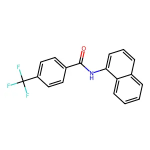 N-(1-萘基)-4-(三氟甲基)苯甲酰胺 structure