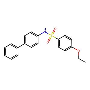4-ethoxy-N-(4-phenylphenyl)benzenesulfonamide structure