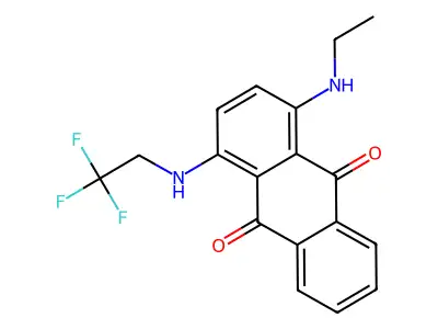 9,10-Anthracenedione, 1-(ethylamino)-4-((2,2,2-trifluoroethyl)amino)- structure