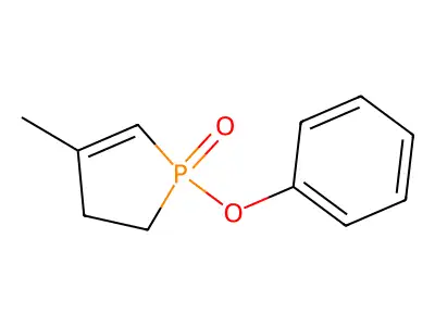 3-甲基-1-苯氧基-2-磷杂环戊烯1-氧化物 structure