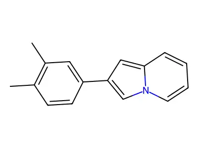 2-(3,4-Dimethylphenyl)indolizine structure