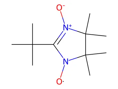 2-tert-Butyl-4,4,5,5-tetramethylimidazoline-3-oxide 1-oxyl structure