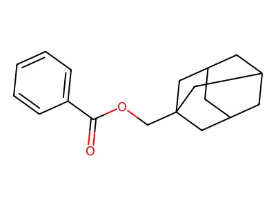 (Adamantan-1-yl)methyl benzoate structure