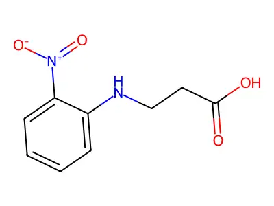 3-[(2-Nitrophenyl)amino]propanoic acid structure