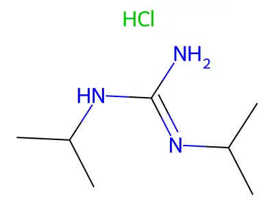 Guanidine, N,N'-bis(1-methylethyl)-, monohydrochloride structure
