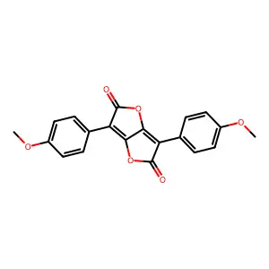3,6-Bis(4-methoxyphenyl)furo[3,2-b]furan-2,5-dione structure