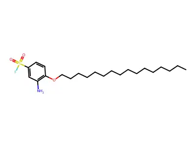 4-(Hexadecyloxy)metanilyl fluoride structure