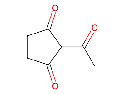 2-Acetyl-1,3-cyclopentanedione structure
