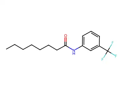 N-[3-(trifluoromethyl)phenyl]octanamide structure