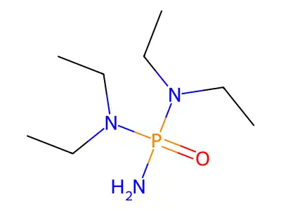 Phosphoric triamide, N,N,N',N'-tetraethyl- structure
