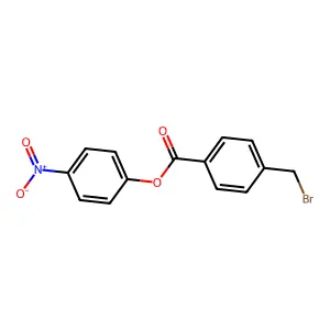 (4-Nitrophenyl) 4-(bromomethyl)benzoate structure