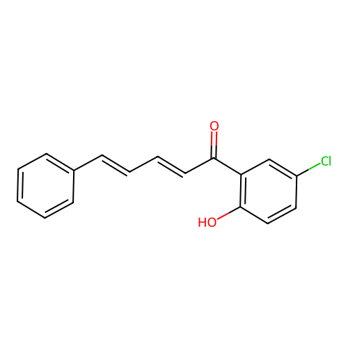 2,4-Pentadien-1-one, 1-(5-chloro-2-hydroxyphenyl)-5-phenyl- structure
